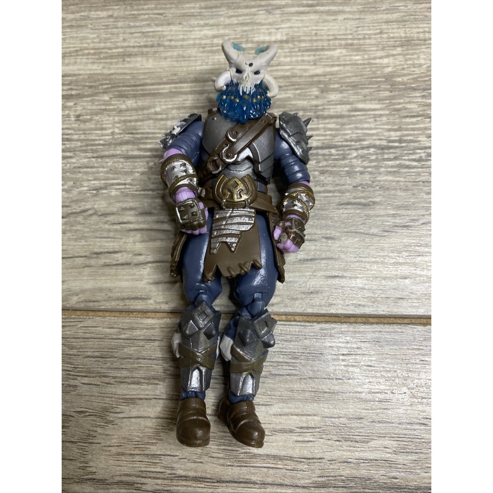 Epic Games Fortnite Ragnarok Action Figure‎ Unisex 4in Blue Excellent Skull Mask